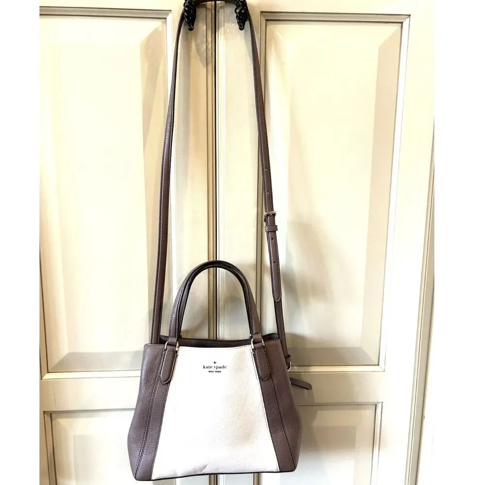 Kate Spade Triple Compartment Leather Satchel - EUC
